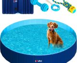 Lovpet - Piscine pliable pour chiens Piscine pour grands et petits chiens, jouets pour chiens inclus Piscine pliable pour chiens Pataugeoire pour 4260729115201 22850