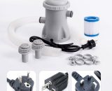 Hanbing - Pompe de filtration de piscine 110V-240V, pompe à eau de 330 gallons, pompe de filtration d'eau de circulation pour nettoyeur de piscine 9003968947883 AMY-DEMI02782