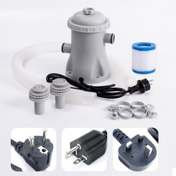 Hanbing - Pompe de filtration de piscine 110V-240V, pompe à eau de 330 gallons, pompe de filtration d'eau de circulation pour nettoyeur de piscine 9003968947883 AMY-DEMI02782