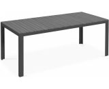 Table de jardin en aluminium et polywood gris - Gris 3663095014573 103566