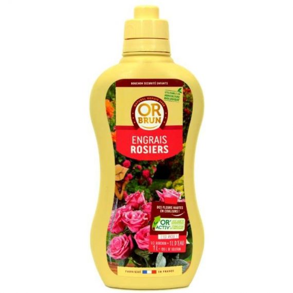 Engrais liquide rosiers fertilisant organique 1 litre UAB - Or Brun 3760266102562 NEU-ELIRO1