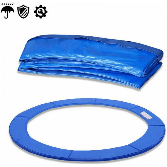 Trampoline bord couvre trampoline ressort housse de protection latérale ø305cm Bleu - Bleu - Vingo 726503434974 MMVG-C-1-HG7026