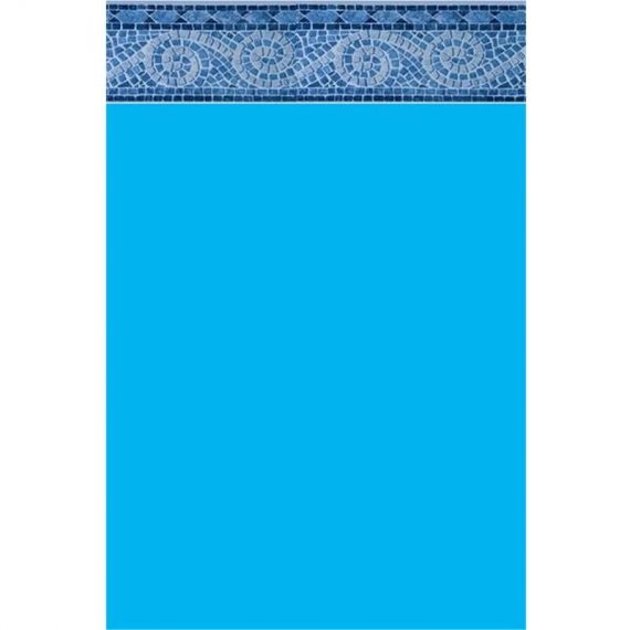 Piscineo - Liner Piscine 75/100 Bleu foncé avec frise Carthage bleu Dia 3.60m h 1.20m 3700501192019 LI124875-BFCART