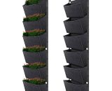 Sacs de plantation suspendus avec 6 poches, pots de fleurs de jardinage verticaux, sacs de plantation de jardin suspendus, sacs de culture pour 4502190915943 DH449BA
