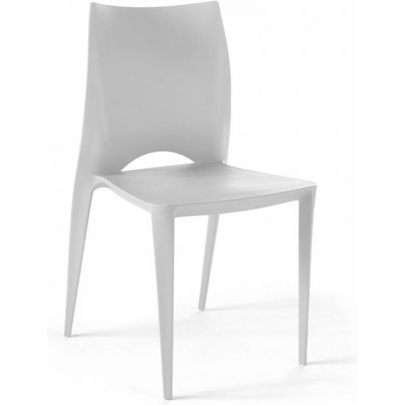 Chaise de jardin en plastique blanc - Blanc 3663095013118 103370