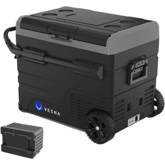 Vesna - NOMADE Pack glacière congélateur électrique à compression 45L + batterie  GLN045BF-VE09025-vesna