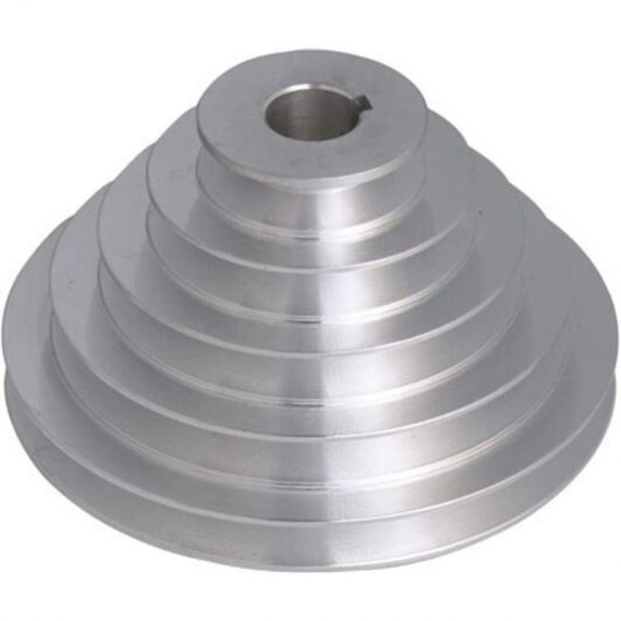Poulie en aluminium 5 niveaux - 19 mm de diamètre intérieur, 54 à 150 mm de diamètre extérieur pour courroie de distribution trapézoïdale type A 9338395756648 DM0000939-S