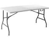 Dremade - dreamade Table Pliante Portable en Plastique - Table de Jardin pour Camping Pique-Nique Barbucue- Matériau : hdpe - Charge Maximale : 150 794094583531 QR4180FR
