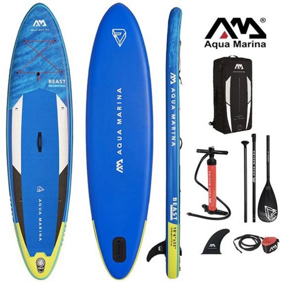 Sup Paddle Gonflable Beast 10'6' Aquamarina 320x81x15cm - charge max 140kg - Dropstitch - Couleur Bleu 6954521606866 PB-A21BEP