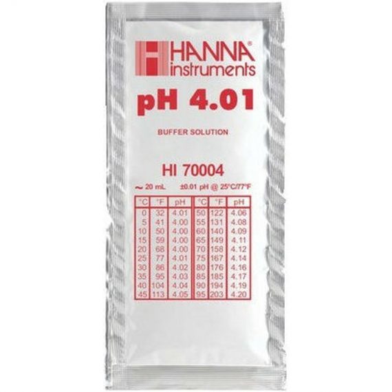 Solution tampon pH 4 (sachet de 20ML) 3760316142302 5210035