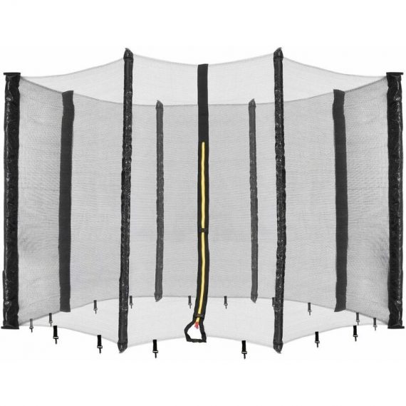 Arebos - Filet de sécurité pour trampoline - Diamètre : 305 cm - 8 barres - Résistant aux uv - Résistant aux intempéries - Maille étroite 4260551585029 4260551585029