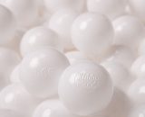Kiddymoon - 100/6Cm ∅ Balles Colorées Plastique Pour Piscine Enfant Bébé Fabriqué En eu, Blanc - blanc 5902687423460 5902687423460