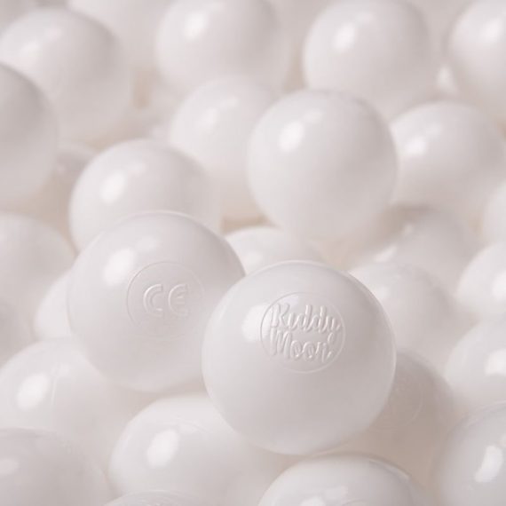 Kiddymoon - 100/6Cm ∅ Balles Colorées Plastique Pour Piscine Enfant Bébé Fabriqué En eu, Blanc - blanc 5902687423460 5902687423460