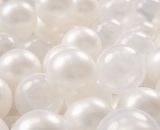 Kiddymoon - 100/6Cm ∅ Balles Colorées Plastique Pour Piscine Enfant Bébé Fabriqué En eu, Perle/Transparent - perle/transparent 5902687427338 5902687427338