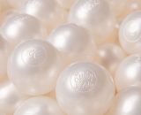 Kiddymoon - 100/6Cm ∅ Balles Colorées Plastique Pour Piscine Enfant Bébé Fabriqué En eu, Perle - perle 5902687423668 5902687423668