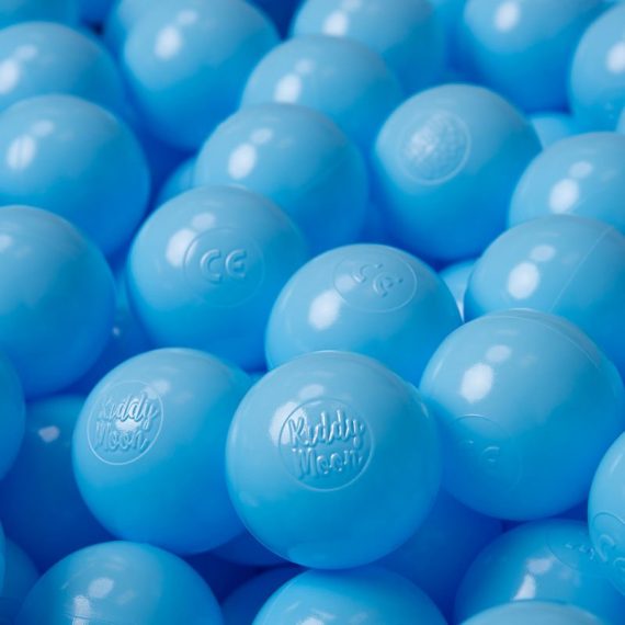 Kiddymoon - 100/6Cm ∅ Balles Colorées Plastique Pour Piscine Enfant Bébé Fabriqué En eu, Baby Blue - baby blue 5902687423422 5902687423422