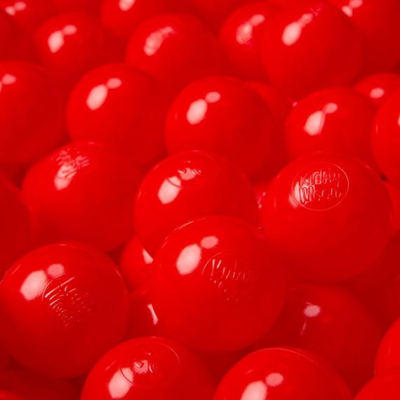 Kiddymoon - 100/6Cm ∅ Balles Colorées Plastique Pour Piscine Enfant Bébé Fabriqué En eu, Rouge - rouge 5902687423545 5902687423545