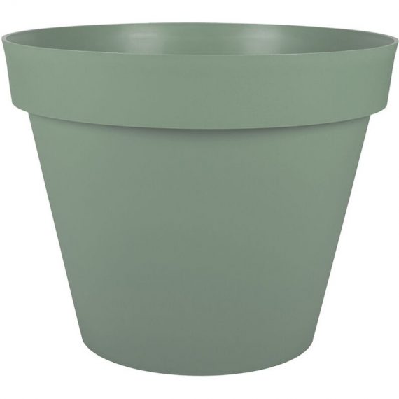 EDA - Pot de fleurs rond en plastique Toscane vert laurier - Ø 60 cm - Vert 3086960263324 13614V.LASX3
