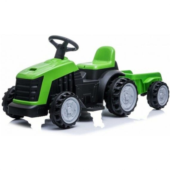 Tracteur électrique avec remorque 22W pour Enfant 3km/h Vert - Vert 3700998930576 BCELECTRAC006