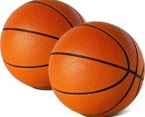 Mini ballon de basket-ball en mousse de 5 po pour mini panier de basket-ball, paquet de 2, petit ballon de basket-ball sûr et silencieux pour les 6273998099781 DK-460