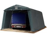 Tendapro - Abri/Tente garage premium 3,3 x 4,8 m pour voiture et bateau - toile pvc env. 500g/m² imperméable vert fonce - vert 4260546581128 8008
