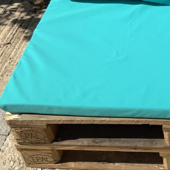 Housse d'assisse pour salon palette tissus ultra résistant Turquoise 80 x 120 x 10 cm - Turquoise 3664254017350 1114214HM112108