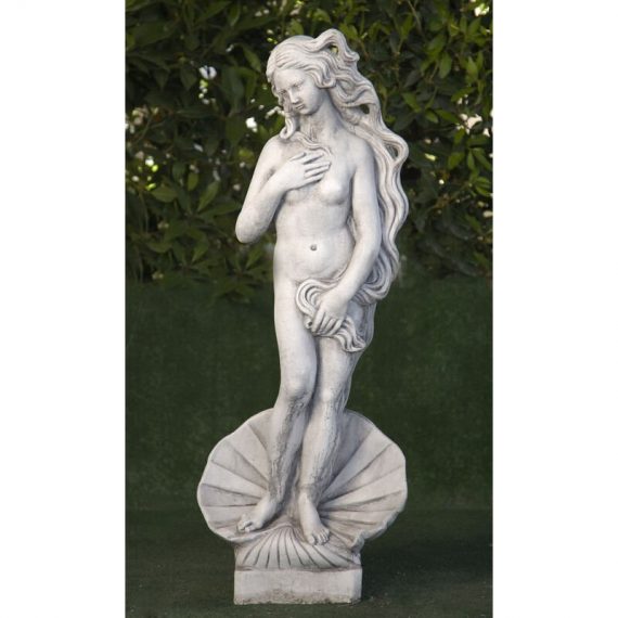 Statue classique en pierre reconstituée Vénus de Boticcelli 19x16x87cm. 8435653112589 FR7049