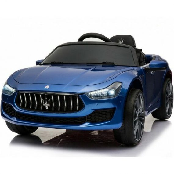 Maserati - Ghibli Voiture Electrique Enfant (2 x 25W) 110x64x48cm - Marche av/ar, Phares, Musique et Télécommande parentale Bleu - Bleu 3700998922328 BCELECMASGH003