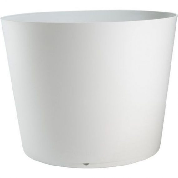 Grosfillex - Pot de fleur design Tokyo 80 Diam.75 H.57 Blanc - Extérieur - Résistant à la chaleur - Blanc 3700920987913 3700920987913