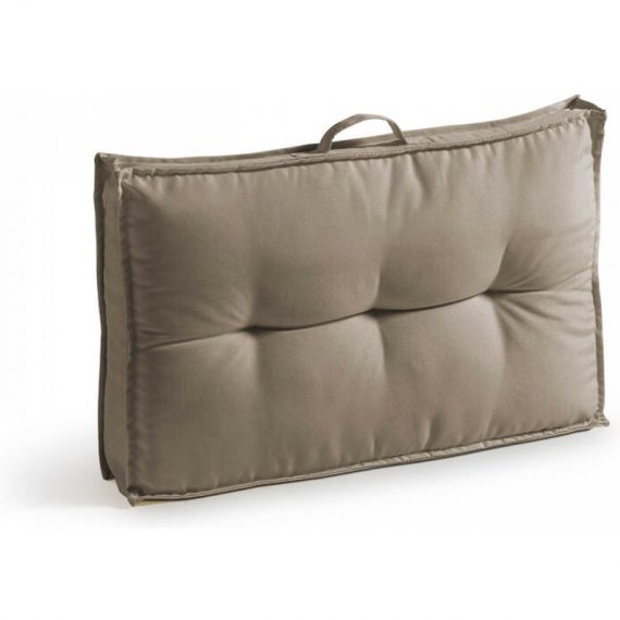 Coussin palette dossier polyester taupe 60 x 40 x 12 cm - Taupe 3663095035912 105847