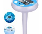 Macaron - Thermomètre de piscine numérique solaire flottant - Thermomètre de piscine électronique - Thermomètre solaire flottant - Avec écran LCD 9408568505189 MACA-000004