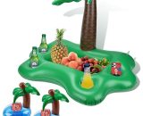 Benobby Kids - Porte-gobelet gonflable flottant pour bain à remous de piscine, palmiers, accessoires de piscine pour adultes, bar de service de  Y0004-FR1-K0004-220413-049