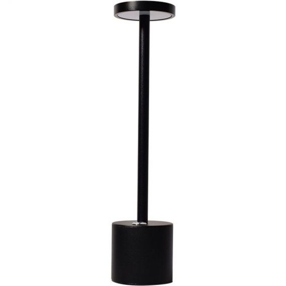 Lampe de table sans fil LED rechargeable USB moderne Avec 3 modes Intensité variable Pour restaurant, chambre à coucher noir 9089663822724 C32001774M3F1122BB