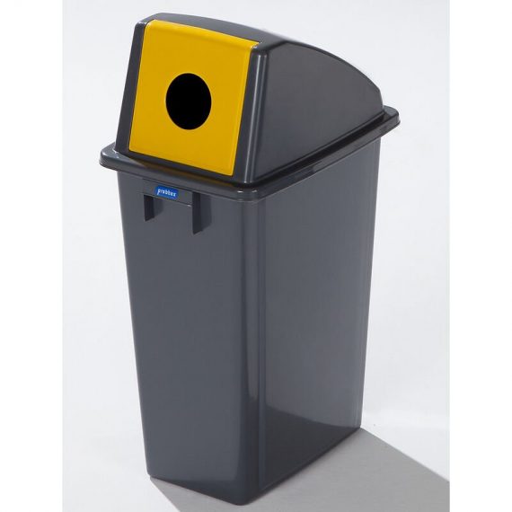 Probbax - Collecteur de tri en plastique - capacité 60 l - orifice rond - Coloris poubelle: Gris 4063324390826 4063324390826