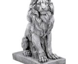Anaparra - Statue Lion assis en pierre reconstituée, 42x24x56cm. 8435653108384 FR345