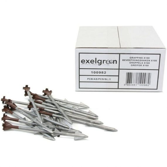 Exelgreen - Grappins de fixation - 100 pièces 3664881100982 3664881100982