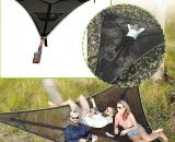 Hamac de camping aérien 3 points design hamac portable multi-personnes noir 9015272300995 Sun-21630MFZ