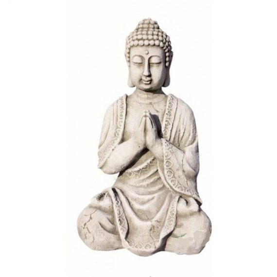 Anaparra - Statue Bouddha méditation 32cm. Pierre reconstituée Couleur Moss 8435653121055 REVTRAPLA