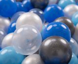 100 ∅ 7Cm Balles Colorées Plastique Pour Piscine Enfant Bébé Fabriqué En EU, Perle/Bleu/Baby Bleu/Transparent/Argenté - perle/bleu/baby 5902687415335 5902687415335
