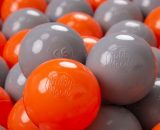 Kiddymoon - 100 ∅ 7Cm Balles Colorées Plastique Pour Piscine Enfant Bébé Fabriqué En eu, Orange/Gris - orange/gris 5902687422708 5902687422708