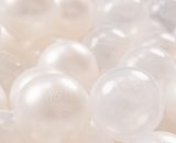 Kiddymoon - 100 ∅ 7Cm Balles Colorées Plastique Pour Piscine Enfant Bébé Fabriqué En eu, Perle/Transparent - perle/transparent 5902687412778 5902687412778