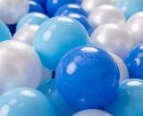 Kiddymoon - 100 ∅ 7Cm Balles Colorées Plastique Pour Piscine Enfant Bébé Fabriqué En eu, Baby Blue/Bleu/Perle - baby blue/bleu/perle 5902687412730 5902687412730