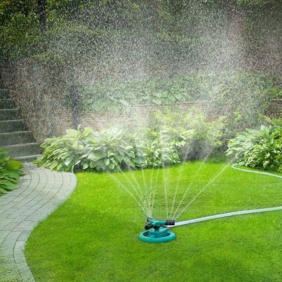 Arroseur d'eau de pelouse réglable arroseur de jardin de rotation de 360 ​​​​degrés pour la cour 9015272313605 Sun-22249MFZ