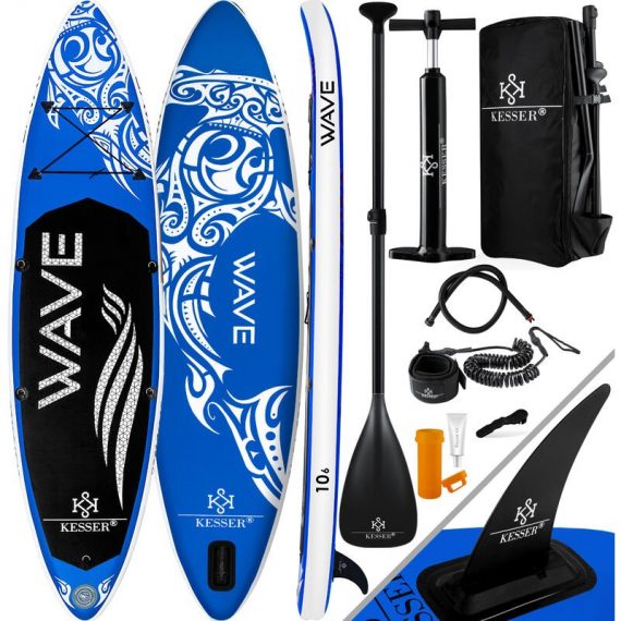 ® Kit de stand up paddle avec planche gonflable | planche de stand up paddle | planche de surf premium pour sports nautiques Épaisseur de 6 pouces | 4260635557645 20831
