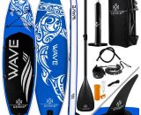 ® Kit de stand up paddle avec planche gonflable | planche de stand up paddle | planche de surf premium pour sports nautiques Épaisseur de 6 pouces | 4260635557683 20835