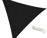 Voile d'ombrage protection uv solaire toile parasol triangle 5x5x5 m anthracite 4251417253886 322006563