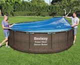 Bestway - Couverture solaire de piscine Flowclear 356 cm - Bleu 8719883755700 92088