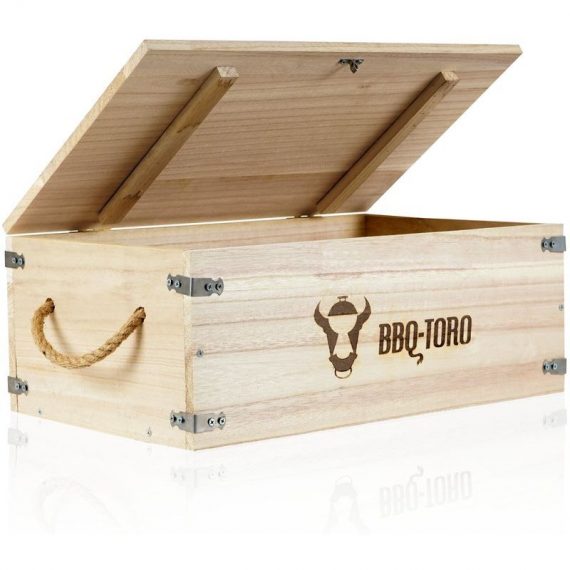 Boîte en bois rustique 27,5 litres | Pour Dutch Oven et accessoires de grill - Bbq-toro 4260532292748 DOBOX
