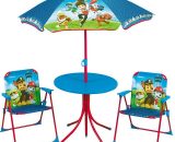 Set de jardin enfant - Pat'Patrouille - table parasol et 2 chaises pliantes - Multicolor 3700057124991 3700057124991