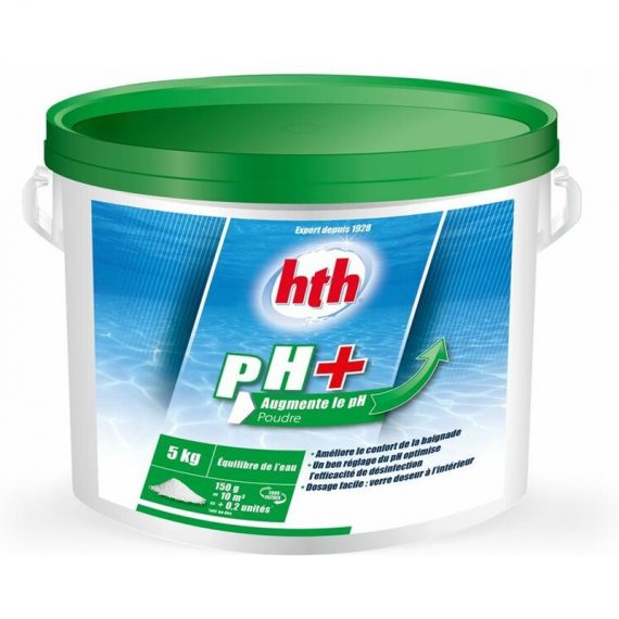 pH PLUS HTH traitement en poudre 5 kg 3760247269727 POOLPHPLUS
